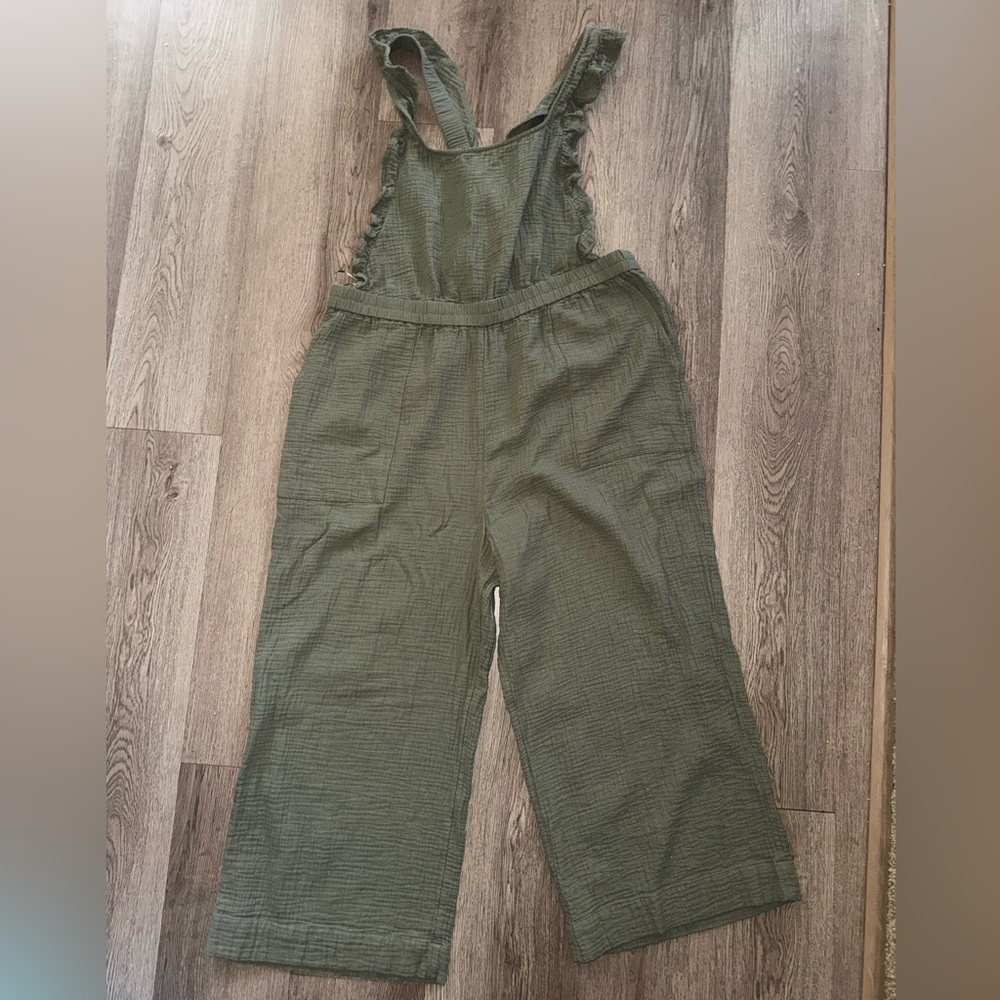 UpWest Green Waffle Jumpsuit